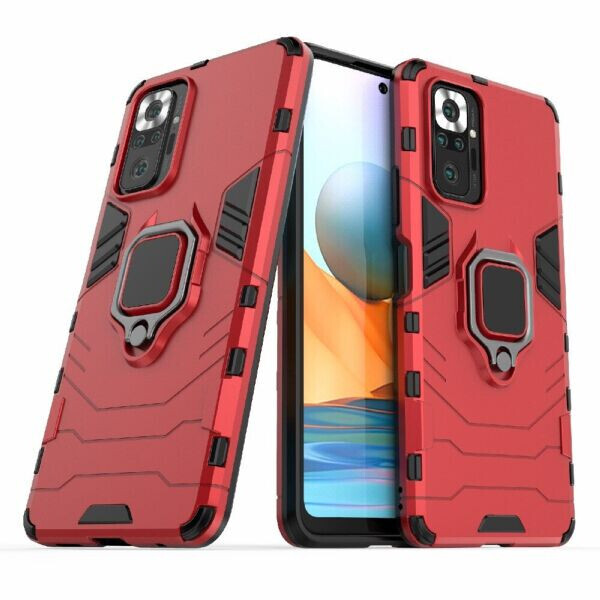 

Защитный чехол Deexe Hybrid Case для Xiaomi Redmi Note 10 Pro - Red