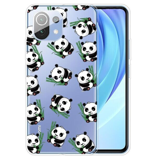 

Силиконовый (TPU) чехол Deexe Pretty Glossy для Xiaomi Mi 11 Lite - Panda and Bamboo