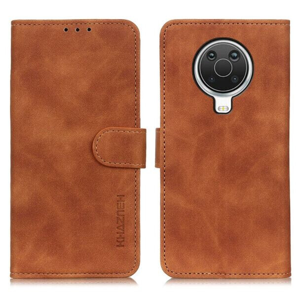 

Чехол-книжка KHAZNEH Retro Wallet для Nokia G10 / G20 - Brown