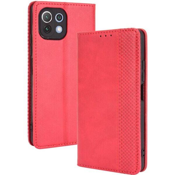 

Чехол Deexe Retro Style для Xiaomi Mi 11 Lite - Red