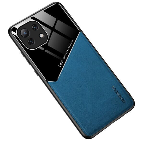 

Защитный чехол Deexe Magnetic Leather Cover для Xiaomi Mi 11 Lite - Blue