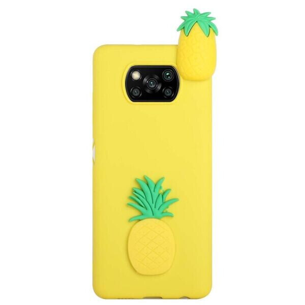 

Силиконовый (TPU) чехол UniCase 3D Cartoon Pattern для Xiaomi Poco X3 / Poco X3 Pro - Pineapple