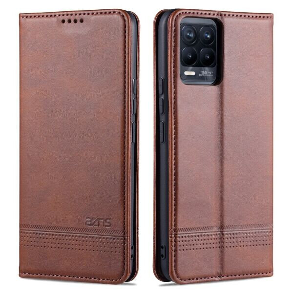 

Чехол-книжка AZNS Classic Series для Realme 8 / 8 Pro - Coffee