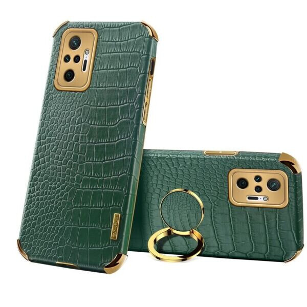 

Чехол для Deexe Crocodile Style для Xiaomi Redmi Note 10 Pro - Green