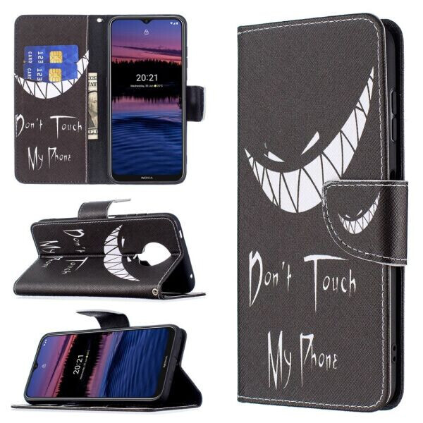 

Чехол-книжка Deexe Color Wallet для Nokia G10 / G20 - Do not Touch My Phone