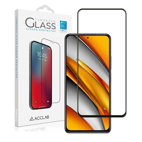 

Защитное стекло ACCLAB Full Glue для Xiaomi Poco F3 / Redmi K40 / Redmi K40 Pro / Mi 11i - Black