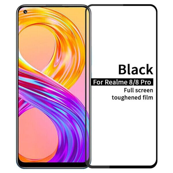 

Защитное стекло PINWUYO Full Glue Cover для Realme 8 / 8 Pro - Black