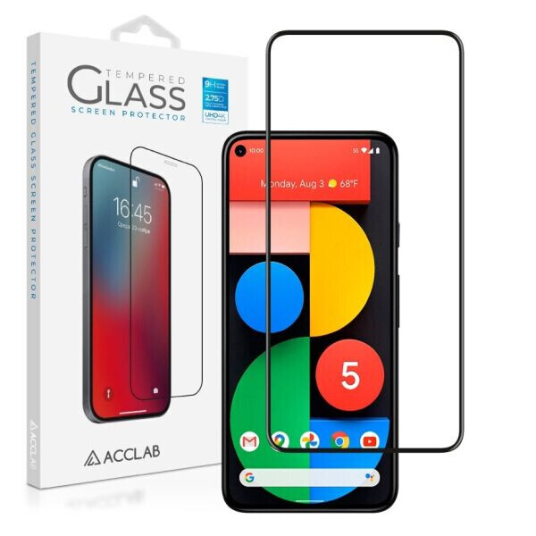 

Защитное стекло ACCLAB Full Glue для Google Pixel 5 - Black