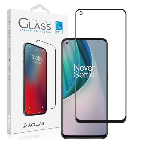 

Защитное стекло ACCLAB Full Glue для OnePlus Nord N10 - Black