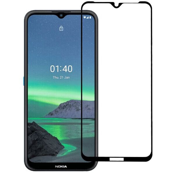

Защитное стекло Deexe Full Glue Coverage для Nokia 1.4 - Black