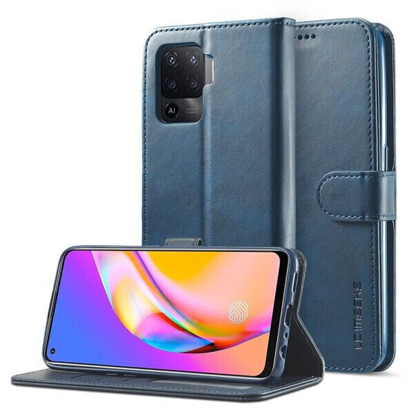 

Чехол LC.IMEEKE Wallet Case для OPPO Reno 5 Lite - Blue