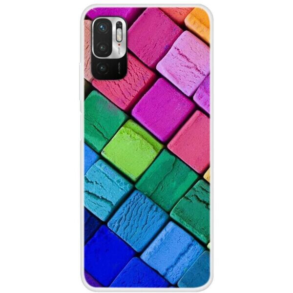 

Силиконовый (TPU) чехол Deexe Life Style для Xiaomi Redmi Note 10 5G / Poco M3 Pro - Colorized Squares