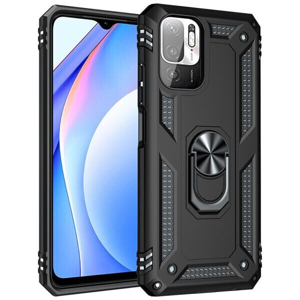 

Защитный чехол Deexe Armor Case для Xiaomi Redmi Note 10 5G / Poco M3 Pro - Black