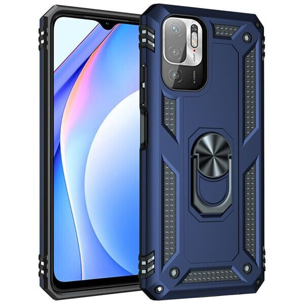 

Защитный чехол Deexe Armor Case для Xiaomi Redmi Note 10 5G / Poco M3 Pro - Blue