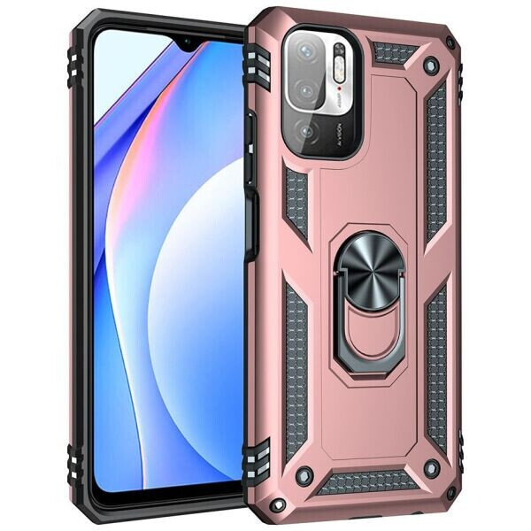 

Защитный чехол Deexe Armor Case для Xiaomi Redmi Note 10 5G / Poco M3 Pro - Rose Gold
