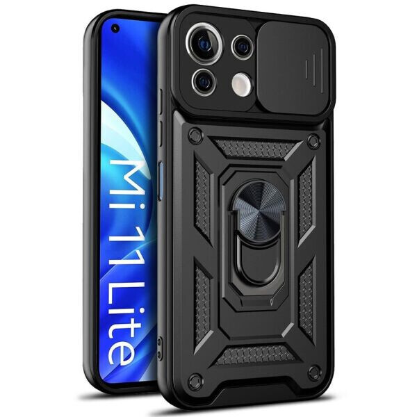

Защитный чехол Deexe Armor Shield для Xiaomi Mi 11 Lite - Black
