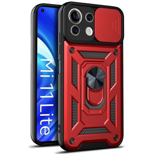 

Защитный чехол Deexe Armor Shield для Xiaomi Mi 11 Lite - Red