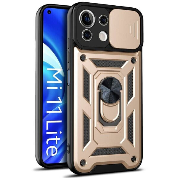 

Защитный чехол Deexe Armor Shield для Xiaomi Mi 11 Lite - Gold