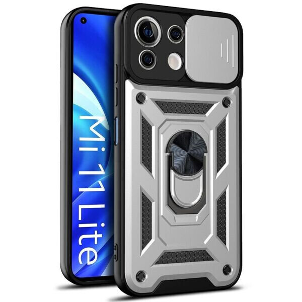 

Защитный чехол Deexe Armor Shield для Xiaomi Mi 11 Lite - Silver