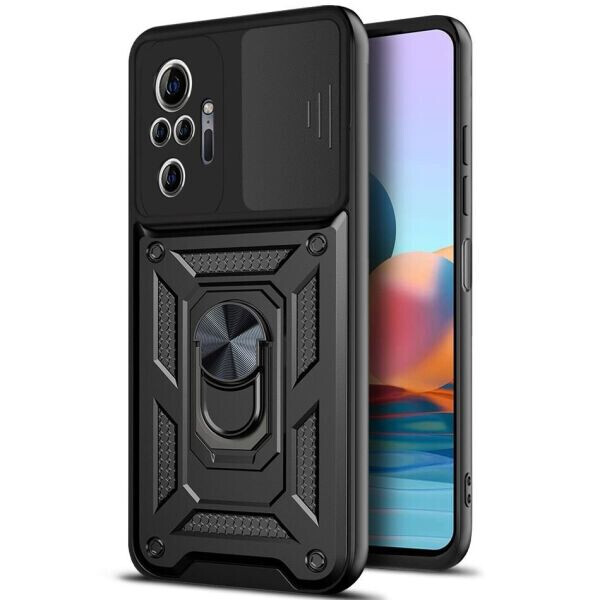 

Защитный чехол Deexe Armor Shield для Xiaomi Redmi Note 10 Pro - Black