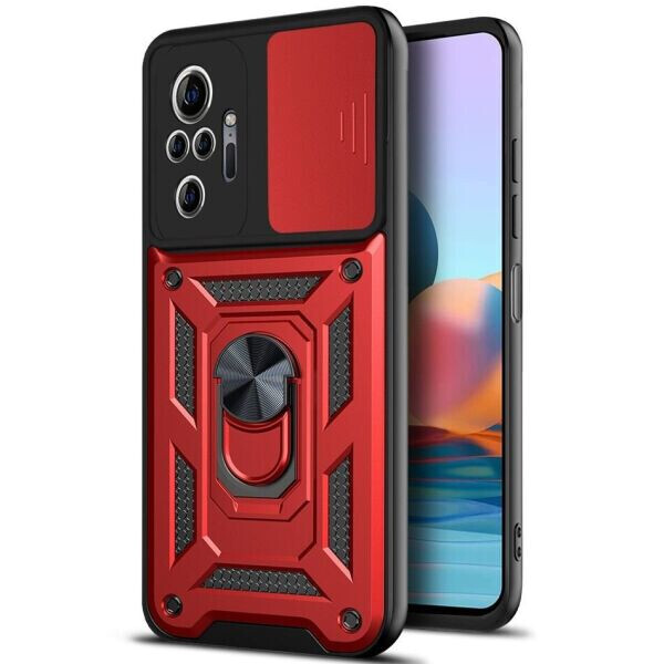 

Защитный чехол Deexe Armor Shield для Xiaomi Redmi Note 10 Pro - Red