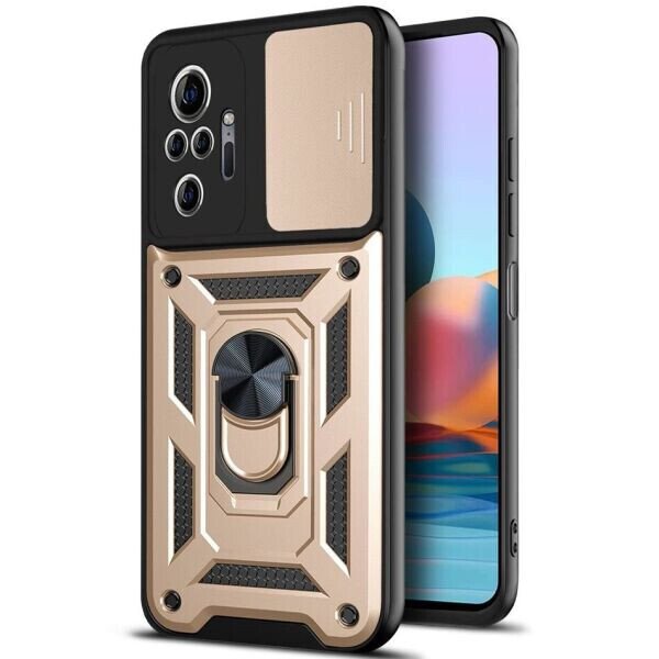 

Защитный чехол Deexe Armor Shield для Xiaomi Redmi Note 10 Pro - Gold