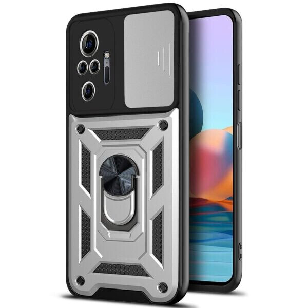 

Защитный чехол Deexe Armor Shield для Xiaomi Redmi Note 10 Pro - Silver