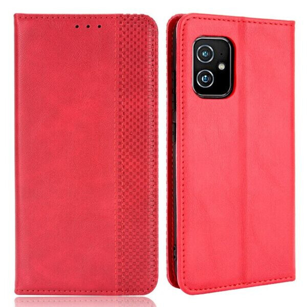 

Чехол Deexe Retro Style для ASUS Zenfone 8 (ZS590KS) - Red