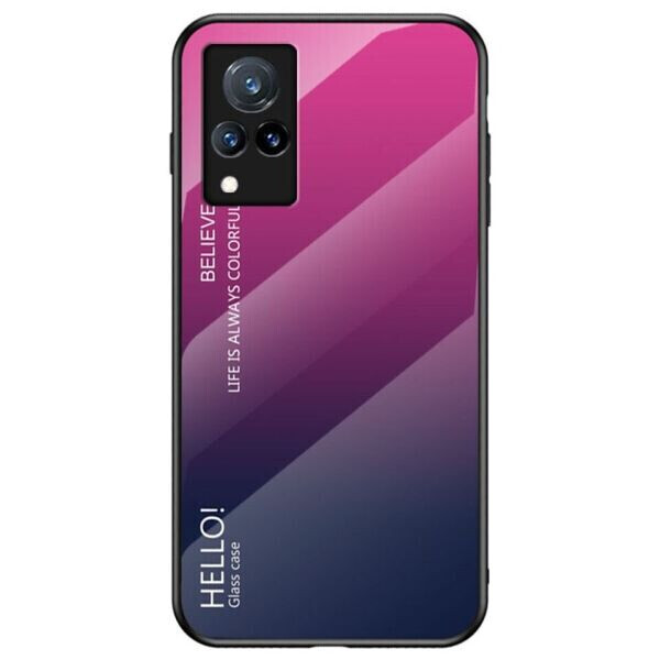 

Защитный чехол Deexe Gradient Color для VIVO V21 - Purple / Blue
