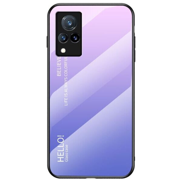 

Защитный чехол Deexe Gradient Color для VIVO V21 - Pink / Purple