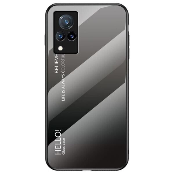 

Защитный чехол Deexe Gradient Color для VIVO V21 - Black / Grey