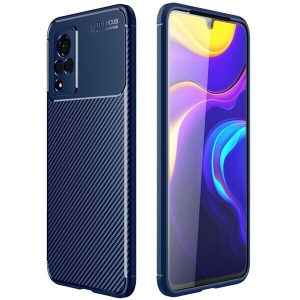 

Защитный чехол Deexe Fusion для VIVO V21 - Blue