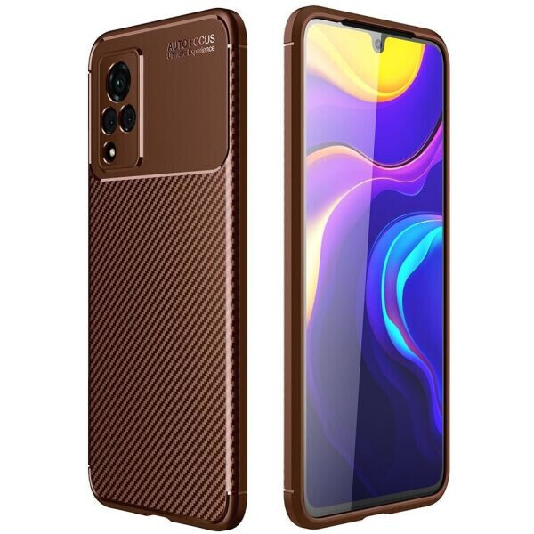 

Защитный чехол Deexe Fusion для VIVO V21 - Brown