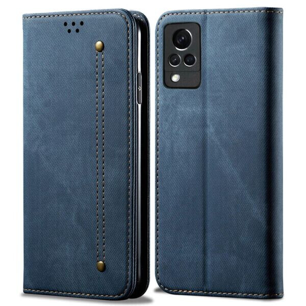 

Чехол-книжка UniCase Jeans Wallet для VIVO V21 - Blue