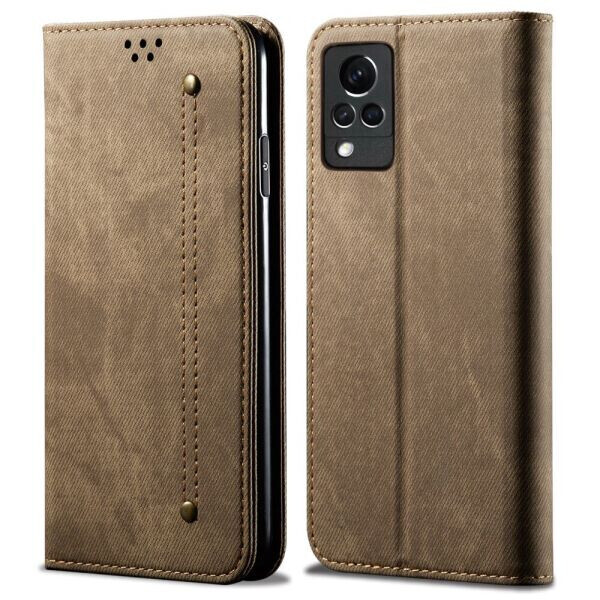 

Чехол-книжка UniCase Jeans Wallet для VIVO V21 - Green