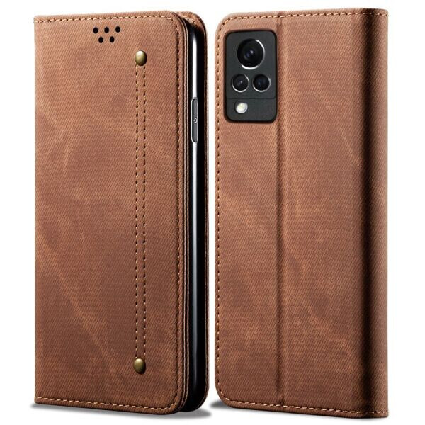 

Чехол-книжка UniCase Jeans Wallet для VIVO V21 - Red