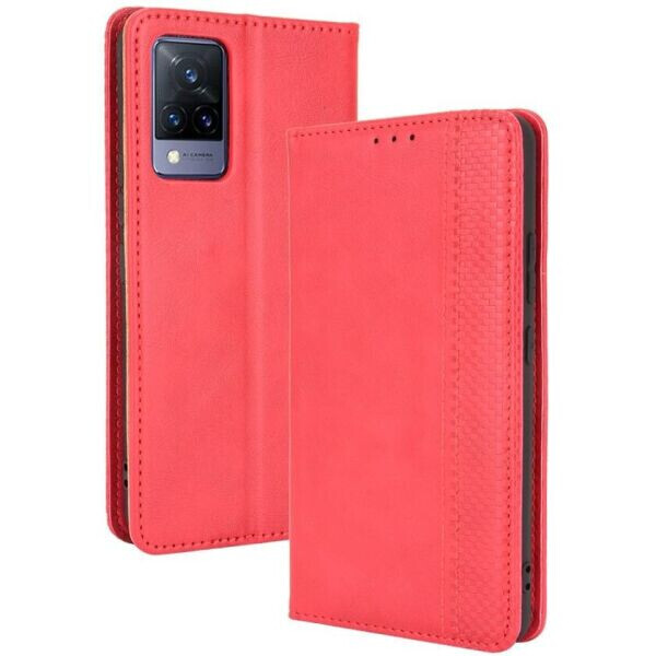 

Чехол Deexe Retro Style для VIVO V21 - Red