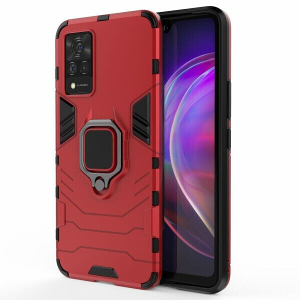 

Защитный чехол Deexe Hybrid Case для VIVO V21 - Red