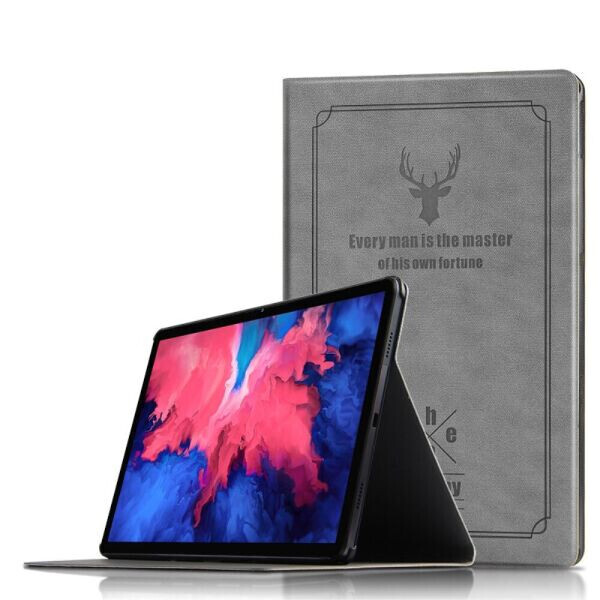 

Чехол-книжка UniCase Deer Pattern для Lenovo Tab P11 (TB-J606F) - Grey