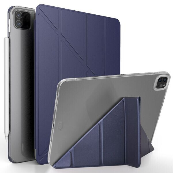 

Чехол Deexe SmartCover для Apple iPad Pro 12.9 (2021) - Dark Blue