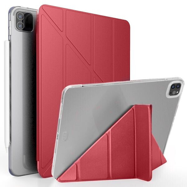 

Чехол Deexe SmartCover для Apple iPad Pro 12.9 (2021) - Red