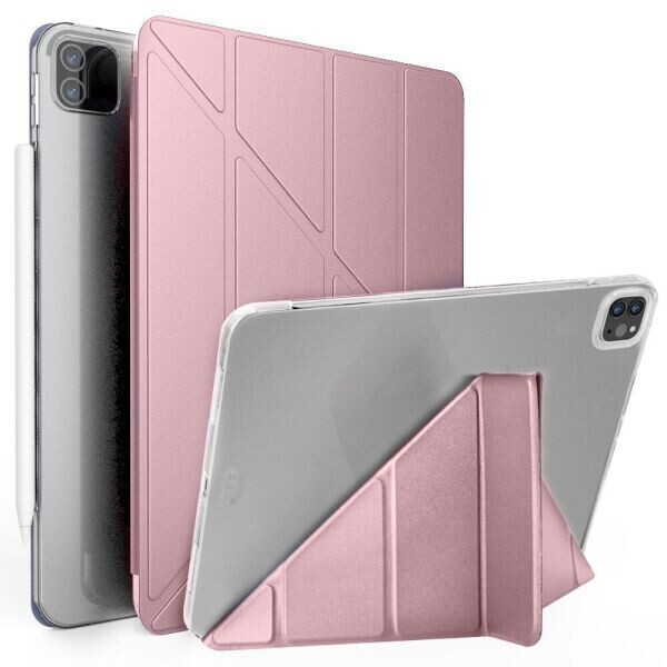 

Чехол Deexe SmartCover для Apple iPad Pro 12.9 (2021) - Rose Gold