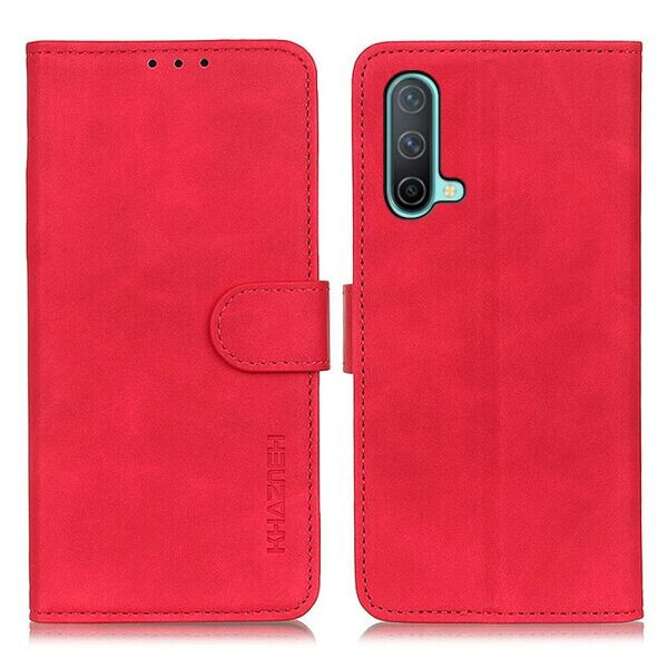 

Чехол-книжка KHAZNEH Retro Wallet для OnePlus Nord CE - Red
