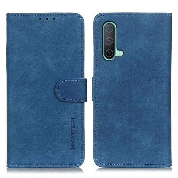 

Чехол-книжка KHAZNEH Retro Wallet для OnePlus Nord CE - Blue