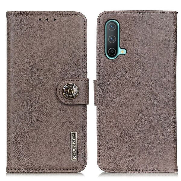

Чехол-книжка KHAZNEH Wallet Cover для OnePlus Nord CE - Grey