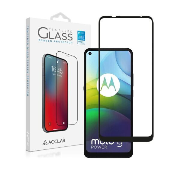 

Защитное стекло ACCLAB Full Glue для Motorola Moto G9 Power - Black