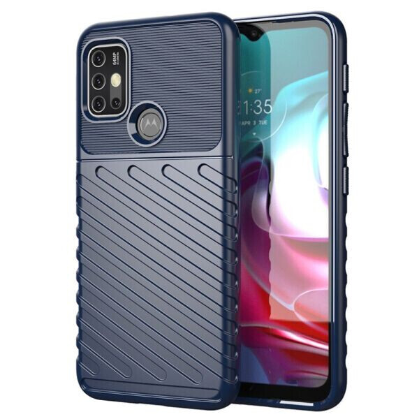 

Защитный чехол Deexe Thunder Series для Motorola Moto G10 / Moto G20 / Moto G30 - Blue