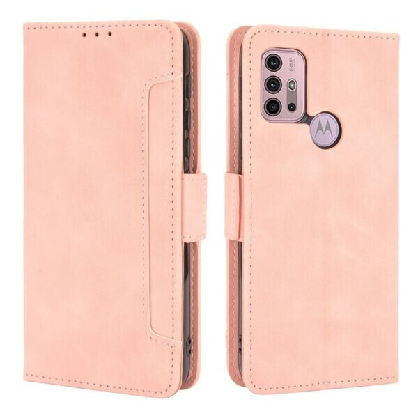 

Чехол Deexe Wallet Stand для Motorola Moto G10 / Moto G20 / Moto G30 - Pink