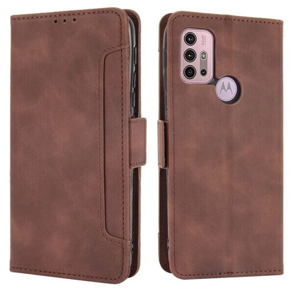 

Чехол Deexe Wallet Stand для Motorola Moto G10 / Moto G20 / Moto G30 - Brown