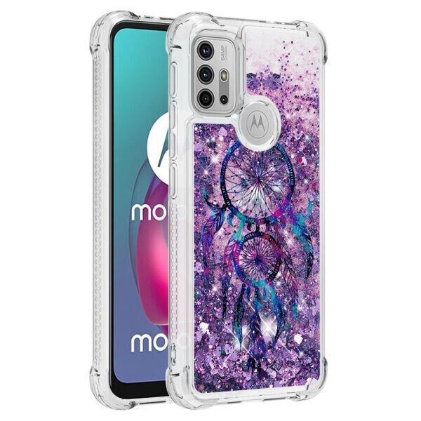 

Силиконовый (TPU) чехол Deexe Fashion Glitter для Motorola Moto G10 / Moto G20 / Moto G30 - Wind Chime